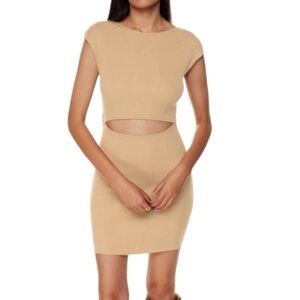 House of Harlow 1960 Tan Bodycon Cocktail Dress